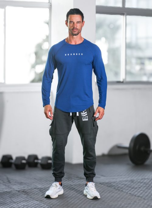 DRANGED Long Sleeve Raglan - Cobalt