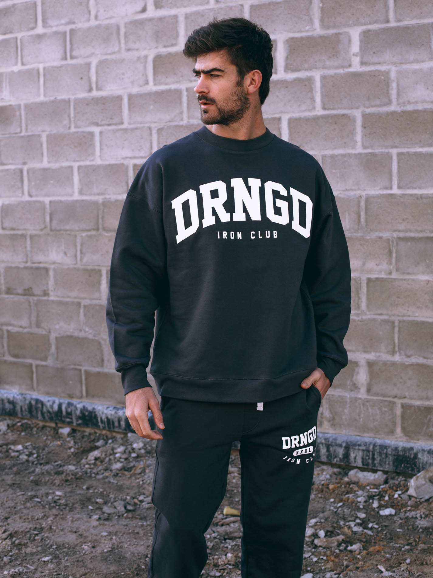 IRON CLUB Crew Neck - Titanium | DRANGED